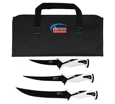 Fillet And Release Fishing Co. Danco Pro Series Knive Kit With Rollup Bag