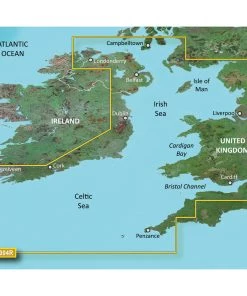 Cartography Garmin BlueChart G3 Vision HD - VEU004R - Irish Sea - MicroSD/SD [010-C0763-00]