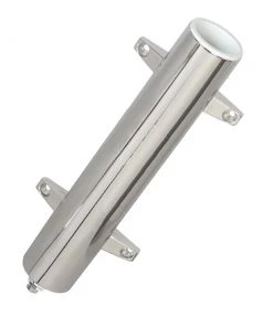 Lee's Tackle Lee's Stainless Steel Heavy Duty Bulkhead Mount W/ Swivel Base - Extra Long 2.25" OD X 14.5" Tube [RH570XL]