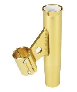 Lee's Tackle Fishing Rod Holders Lee's Clamp-On Rod Holder - Gold Aluminum - Vertical Mount - Fits 1.900" O.D. Pipe [RA5004GL]