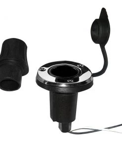 Perko Locking Collar Pole Light Mounting Base - 2 Pin - Round - Stainless Steel [1045P0SDP] Marine Lighting