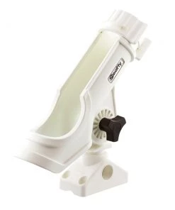 Fishing Rod Holders Scotty Powerlock Rod Holder White W/241 Side/Deck Mount [230-WH]