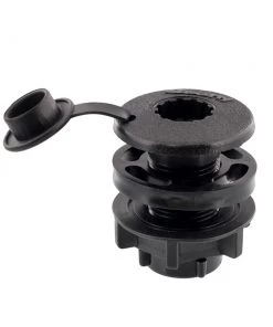 Scotty Compact Threaded Round Deck Mount [444-BK] Fishing Rod Holders