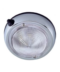 Perko Surface Mount Dome Light - 3 3/4" O.D. (3" Lens) - Chrome Plated [0300DP0CHR]
