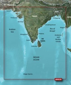 Garmin BlueChart G3 HD - HXAW003R - Indian Subcontinent - MicroSD/SD [010-C0755-20] Cartography