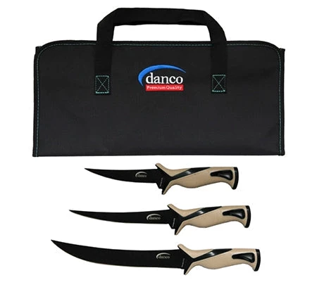 Fillet And Release Fishing Co. Danco Pro Series Knive Kit With Rollup Bag
