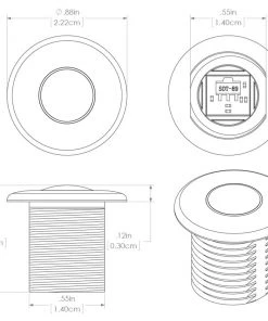 Lumitec Newt - Livewell & Courtesy Light - Red Dimming [101086]