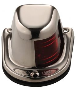 Attwood Marine Marine Lighting Attwood 1-Mile Deck Mount, Red Sidelight - 12V - Stainless Steel Housing [66319R7]