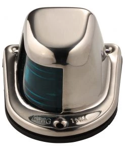 Attwood Marine Marine Lighting Attwood 1-Mile Deck Mount, Green Sidelight - 12V - Stainless Steel Housing [66319G7]