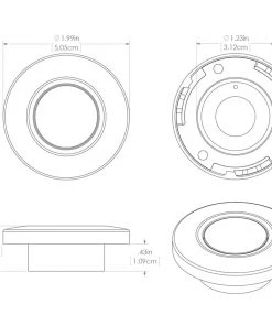 Lumitec Orbit - Flush Mount Down Light - Brushed Finish - White Non-Dimming [112503] Marine Lighting