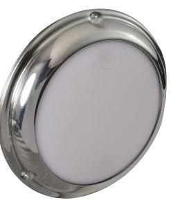 Lumitec TouchDome - Dome Light - Polished SS Finish - 2-Color White/Blue Dimming [101097] Marine Lighting