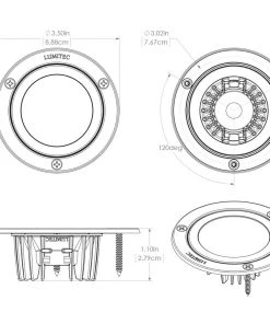 Marine Lighting Lumitec Shadow - Flush Mount Down Light - White Finish - White Non-Dimming [114123]