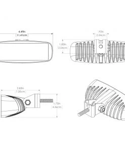 Marine Lighting Lumitec Caprera2 - LED Floodlight - Black Finish - 2-Color White/Blue Dimming [101217]