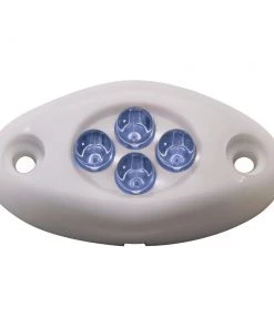 Innovative Lighting Courtesy Light - 4 LED Surface Mount - Blue LED/White Case [004-2100-7]