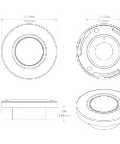Marine Lighting Lumitec Orbit Flush Mount Down Light Spectrum RGBW - White Housing [112527]
