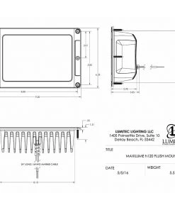 Marine Lighting Lumitec Maxillume H120 - Flush Mount Flood Light - White Housing - White Dimming [101348]