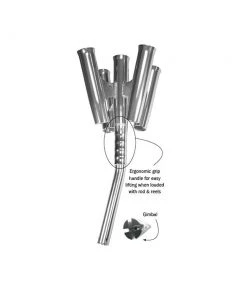 TACO Marine Fishing Rod Holders TACO Olympic 5-Rod Holder Cluster [F31-0790BXY-1]