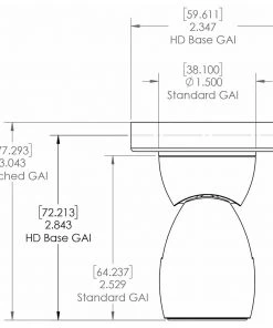 Lumitec GAI2 White Dimming/Red & Blue Non-Dimming Heavy Duty Base - White Housing [111802] Marine Lighting