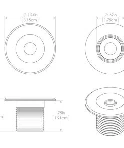 Marine Lighting Lumitec Echo Courtesy Light - White Housing - Red Light [112225]