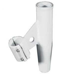 Lee's Tackle Lee's Clamp-On Rod Holder - White Aluminum - Vertical Mount - Fits 1.660" O.D. Pipe [RA5003WH] Fishing Rod Holders