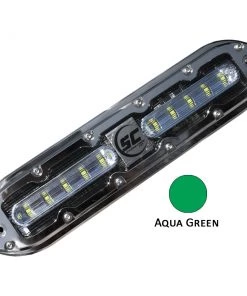 Shadow-Caster LED Lighting Shadow-Caster SCM-10 LED Underwater Light W/20' Cable - 316 SS Housing - Aqua Green [SCM-10-AG-20] Marine Lighting
