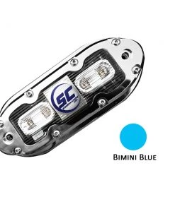 Shadow-Caster LED Lighting Shadow-Caster SCM-4 LED Underwater Light W/20' Cable - 316 SS Housing - Bimini Blue [SCM-4-BB-20]