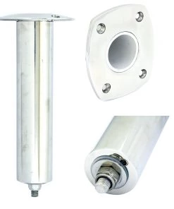 Tigress 4 Hole Swivel Rectangular Head Rod Holder - 0 Degree - 10-1/2" [88522SM]