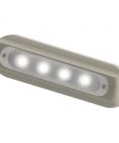 TACO Marine Marine Lighting TACO 4-LED Deck Light - Flat Mount - White Housing [F38-8800W-1]