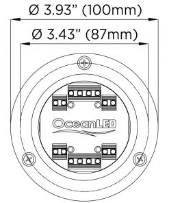 Marine Lighting OceanLED Sport S3124s Underwater LED Light - Ultra White/Midnight Blue [012103BW]
