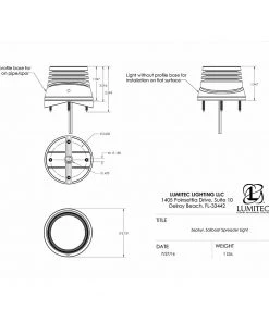 Lumitec Zephyr LED Spreader/Deck Light - Brushed White Base - White Non-Dimming [101325]