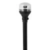 Attwood Marine Attwood LightArmor All-Around Light - 12" Black Pole - Black Horizontal Composite Base W/Adapter [5558-P12A7]
