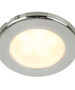 Marine Lighting Hella Marine EuroLED 75 3" Round Screw Mount Down Light - Warm White LED - Stainless Steel Rim - 12V [958109021]
