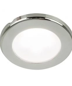Hella Marine EuroLED 75 3" Round Screw Mount Down Light - White LED - Stainless Steel Rim - 12V [958110021]