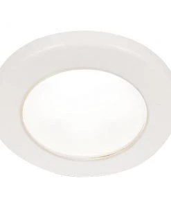 Hella Marine EuroLED 75 3" Round Screw Mount Down Light - White LED - White Plastic Rim - 24V [958110111]