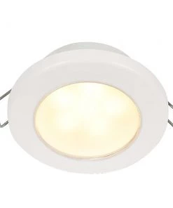 Marine Lighting Hella Marine EuroLED 75 3" Round Spring Mount Down Light - Warm White LED - White Plastic Rim - 12V [958109511]