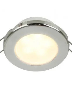 Hella Marine EuroLED 75 3" Round Spring Mount Down Light - Warm White LED - Stainless Steel Rim - 24V [958109621]