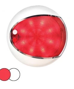 Hella Marine EuroLED 130 Surface Mount Touch Lamp - Red/White LED - White Housing [959950121]