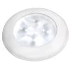 Hella Marine Slim Line LED 'Enhanced Brightness' Round Courtesy Lamp - White LED - White Plastic Bezel - 12V [980500541] Marine Lighting