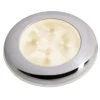 Hella Marine Slim Line LED 'Enhanced Brightness' Round Courtesy Lamp - Warm White LED - Stainless Steel Bezel - 12V [980500721] Marine Lighting