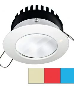 I2Systems Inc I2Systems Apeiron Pro A503 - 3W - Round - Warm White, Red Blue - White Finish [A503-31CBBR-HE]