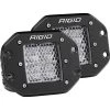 Marine Lighting RIGID Industries D-Series PRO - Flush Mount - Diffused - Pair - Black [212513]