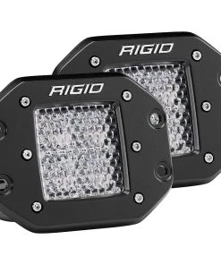 Marine Lighting RIGID Industries D-Series PRO - Flush Mount - Diffused - Pair - Black [212513]