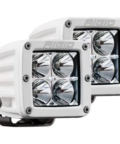 RIGID Industries D-Series PRO Hybrid-Flood LED - Pair - White [602113]