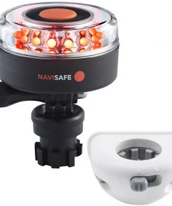 Navisafe Navilight All RED 360 2NM W/Navimount Base Vertical Mount - White [045KIT6]