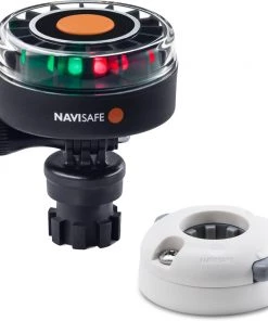 Navisafe Navilight 2NM Tricolor W/Navimount Base Horizontal Mount - White [340KIT5] Marine Lighting