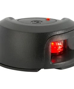 Attwood Marine Attwood LightArmor Deck Mount Navigation Light - Black Composite - Port (red) - 2NM [NV2012PBR-7] Marine Lighting