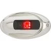 Attwood Marine Attwood LightArmor Vertical Surface Mount Navigation Light - Oval - Port (red) - Stainless Steel - 2NM [NV4012SSR-7]