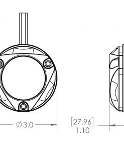 Lumitec Zambezi Mini Surface Mount Underwater Light - Blue - Non-Dimming [101457]
