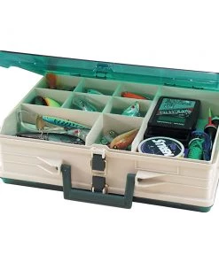 Plano Double-Sided 19-Compartment Satchel - Sandstone Green [111906] Tackle Storage