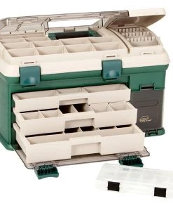 Tackle Storage Plano 3-Drawer Tackle Box XL - Green/Beige [737002]